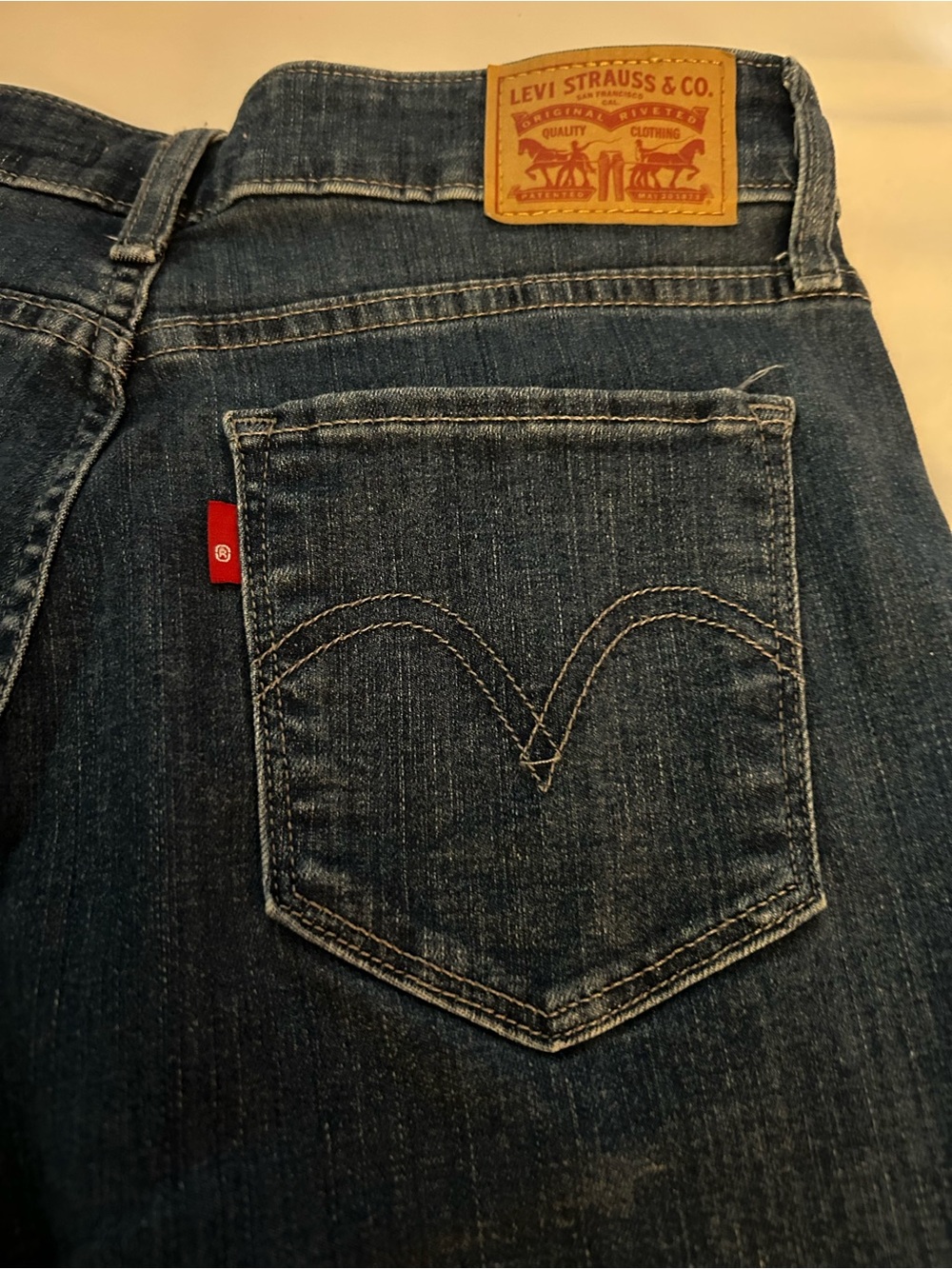 Levi's Women's Dark Indigo Straight Leg Jeans